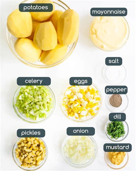 Recipe of Potato Salad Recipe Ingredients