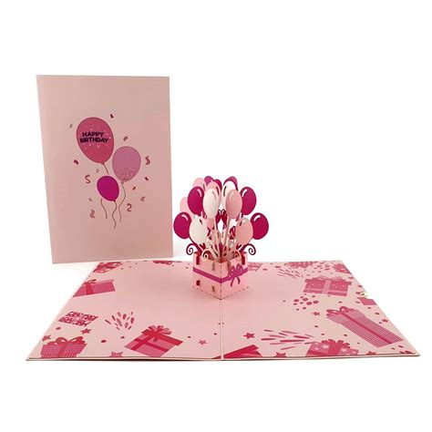 Pop-up Cards (Birthday / Pink) - BePatterns