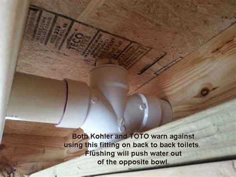 Plumbing Hacks wrong way to plumb back to back toilets. | Plumbing installation, Plumbing, Diy ...