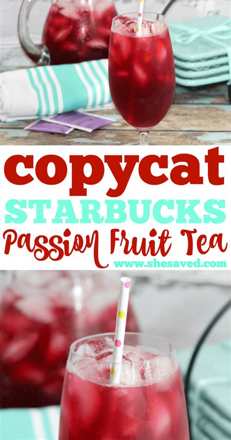 Passion Fruit Tea Starbucks Copycat Recipe - SheSaved®