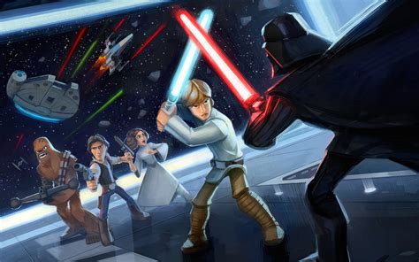 Luke Skywalker Vs Darth Vader Epic - 1920x1200 Wallpaper - teahub.io