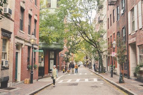 an autumn in boston.