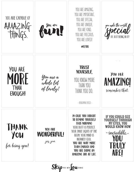 Encouragement Cards Greeting Cards Self-concept Affirmations ...