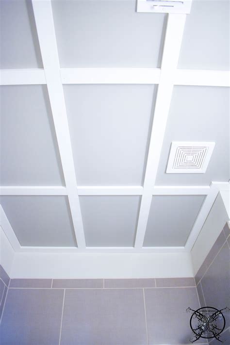 $100 Room Challenge: Week 3 Coffered Ceiling DIY | JENRON DESIGNS