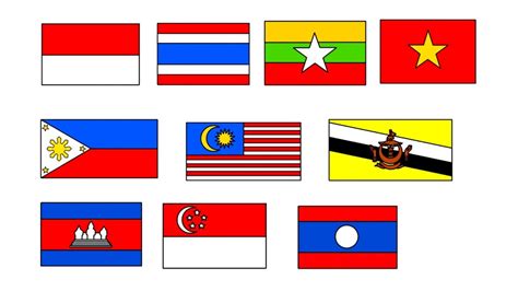 Gambar Bendera Negara Asean Hitam Putih Trans7 Career - IMAGESEE