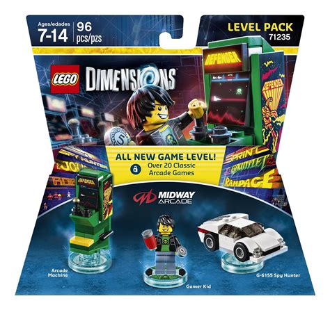 Release date listed for the Lego Dimensions Midway Retro Gamer Level Pack