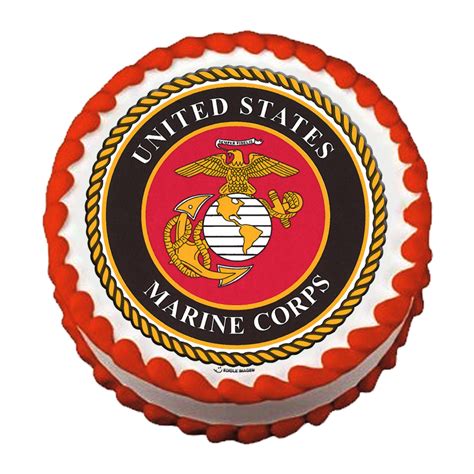 USMC Birthday Ball Cake Edible Image | The Marine Shop | Edible images ...