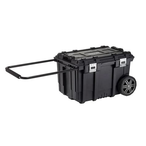 Husky 26-inch Connect Rolling Tool Storage Box Black | The Home Depot ...