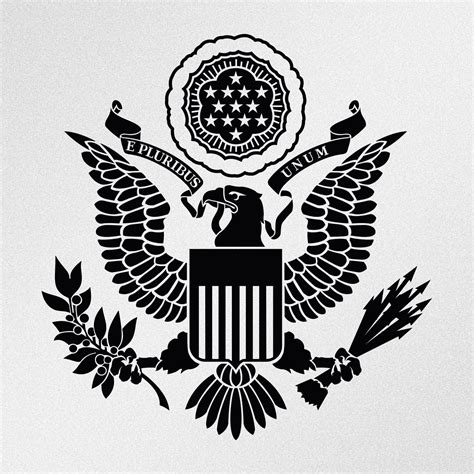 Great Seal Of The United States American Eagle Coat Of Arms Vinyl Decal Sticker | Vinyl decal ...