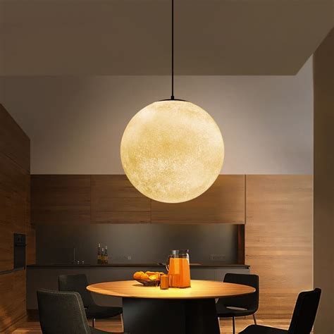 Moon Popular Chandelier Ambient Light Pendant Light Acrylic E26 / E27 | heparts