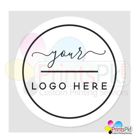 Custom Design Round Stickers, Logo Stickers Printing in Pakistan