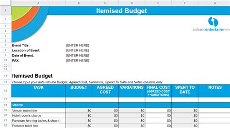 16 Best Free☝️ Google Sheets Event Budget Templates for 2023 - Spreadsheet Daddy