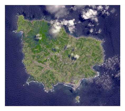 Large satellite map of Norfolk Island | Norfolk Island | Oceania ...