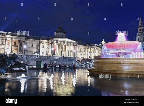 National Gallery, Trafalgar Square, art gallery in London, UK Stock ...