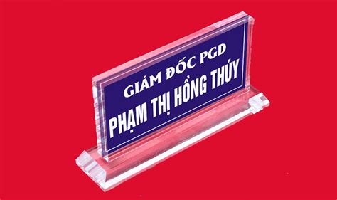 Làm biển chức danh chuyên nghiệp với HoangKim Plaza