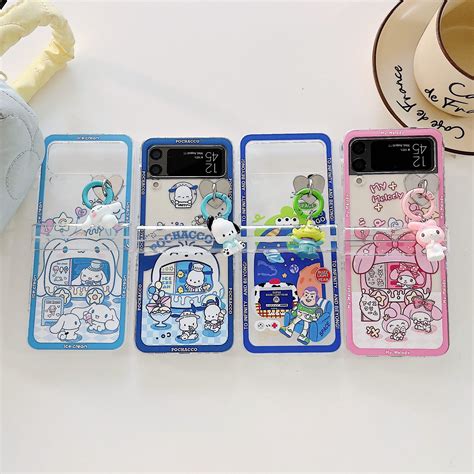 For Samsung Galaxy Z Flip4/Flip3 5G Phone Case，Shockproof Cute Cartoon Melody/Cinnamon Case，Silm ...