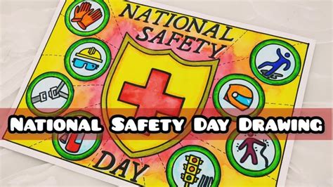 the national safety day drawing is on display