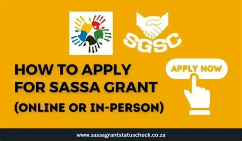 Apply For SASSA Grants Online Or In-Person In 2024