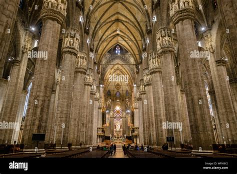 Interior of milan cathedral hi-res stock photography and images - Alamy