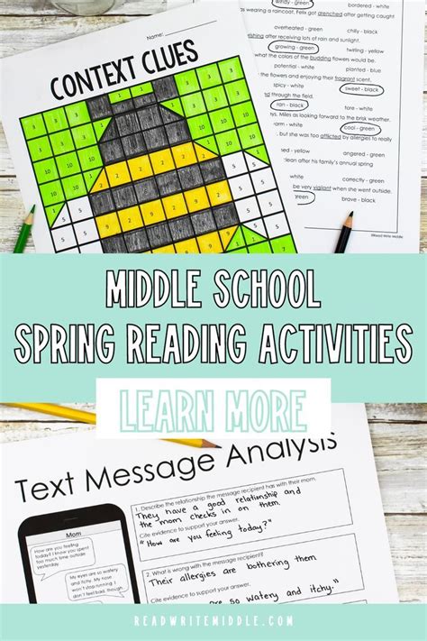 Middle school reading activities – Artofit