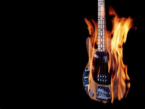 flaming guitar - Music Photo (34141572) - Fanpop