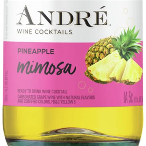 André Pineapple Mimosa Wine Cocktail 750ml - Buster's Liquors & Wines