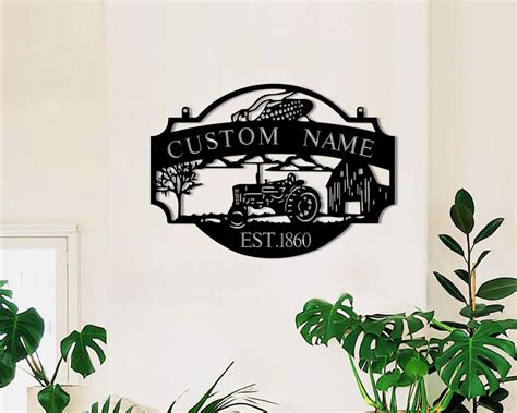 Personalized Metal Farm Signs Indoor Outdoor TMS210 – Tom Pham Designs