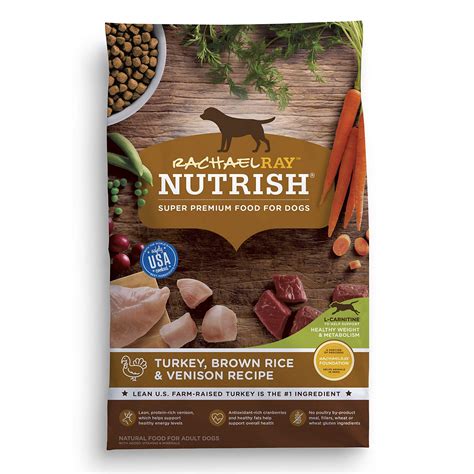 Rachael Ray Nutrish Super Premium Dry Dog Food with Real Meat & Brown ...