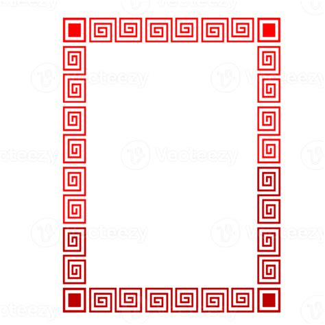 Red Chinese Frame 15166138 PNG