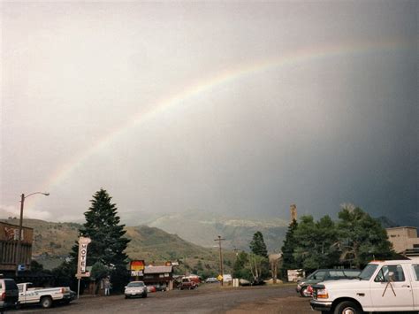 Rainbow over Gardiner, Montana: the North, Yellowstone National Park ...