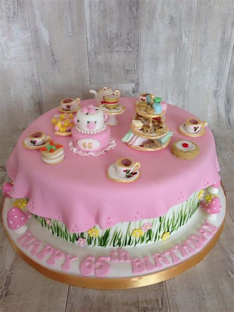 Afternoon tea cake - Decorated Cake by Daisycupcake - CakesDecor