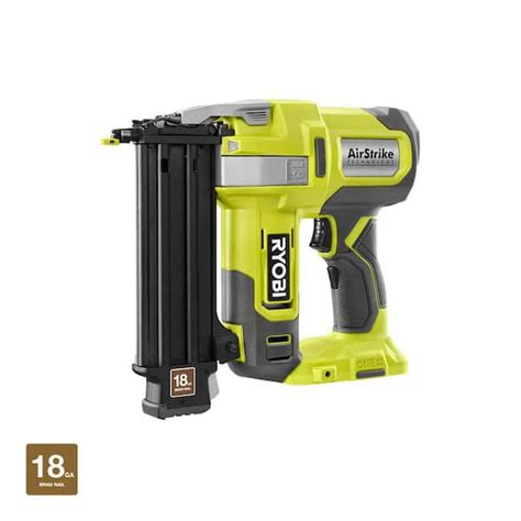 RYOBI ONE HP 18V 18-Gauge Brushless Cordless AirStrike Brad Nailer ...