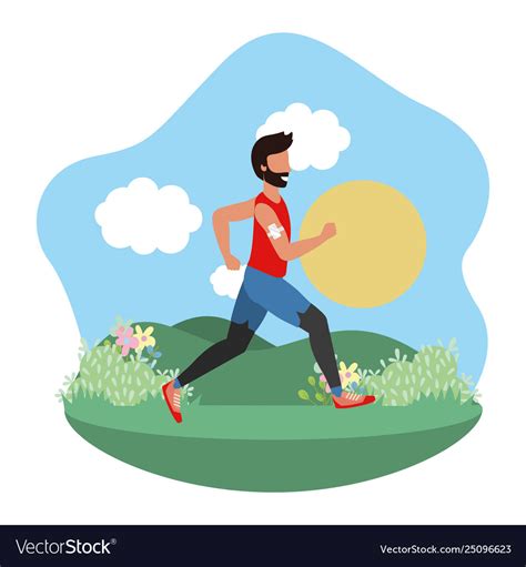 Fitness exercise cartoon Royalty Free Vector Image