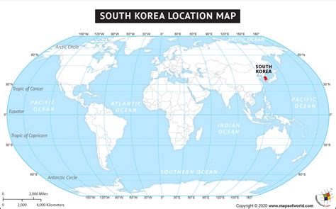 Where is South Korea Located? Location map of South Korea