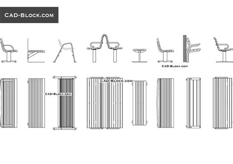 Outdoor Bench Cad Block | Bruin Blog