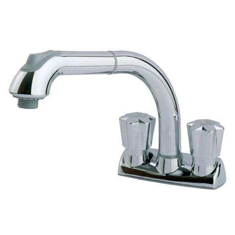 CleanFLO New-Touch 2-Handle Pull-Out 2-Modes Sprayer Laundry Sink ...