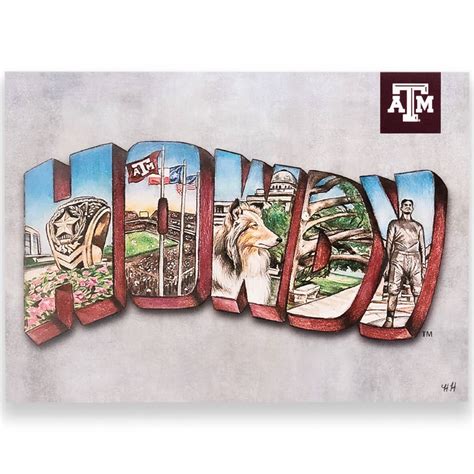 Texas A&M Howdy Traditions Postcard