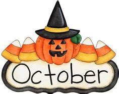 Fun month of october halloween scene clip art calendar topper 2 - Clipartix