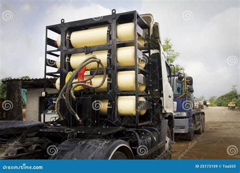 CNG / NGV Gas Tanks For Heavy Truck Royalty Free Stock Images - Image ...