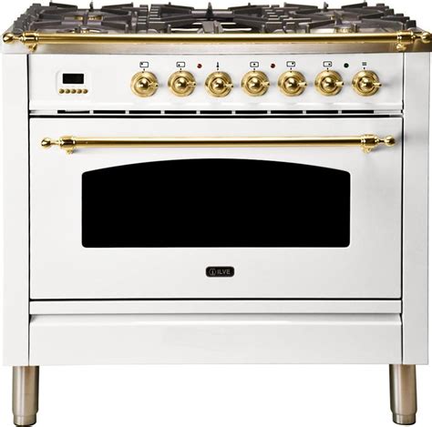 Ilve UPN90FDMPBLP Nostalgie Series 36 Inch Dual Fuel Convection ...