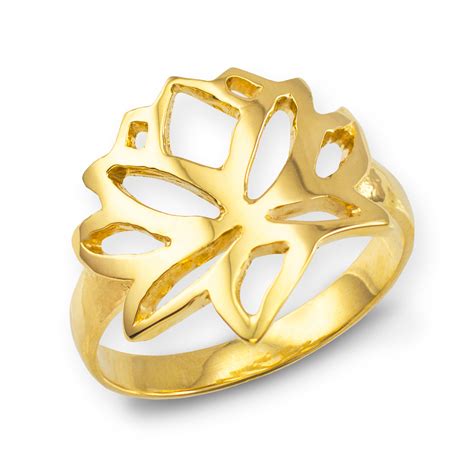 Gold Lotus Flower Ring | Lotus | Lotus Flower | Buddhism Ring