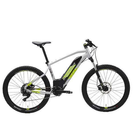 VÉLO VTT ÉLECTRIQUE E-ST 520 GRIS JAUNE 27,5" Rockrider | Decathlon