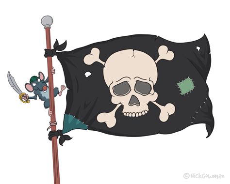 Pirate flags | cartoon flag cards for added sea-bound adventures