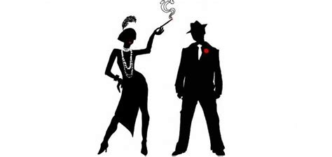 1920s Silhouette Couple at GetDrawings | Free download