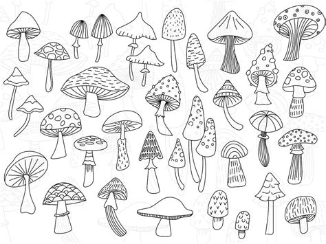 Papercraft Embellishments Simple Mushroom SVG Bundle Silhouette Cut File for Cricut Laser ...