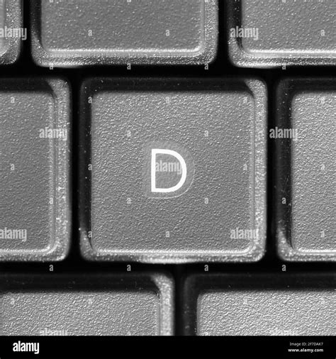 Letter D key on computer keyboard keypad Stock Photo - Alamy