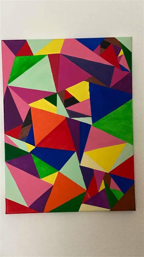 Geometric Painting, Abstract Art, original artwork 🎨👩🏻‍🎨 | Geometric ...