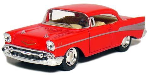 Buy KiNSMART 5" 1957 Chevy Bel Air Coupe 1:40 Scale (Red) Online at ...