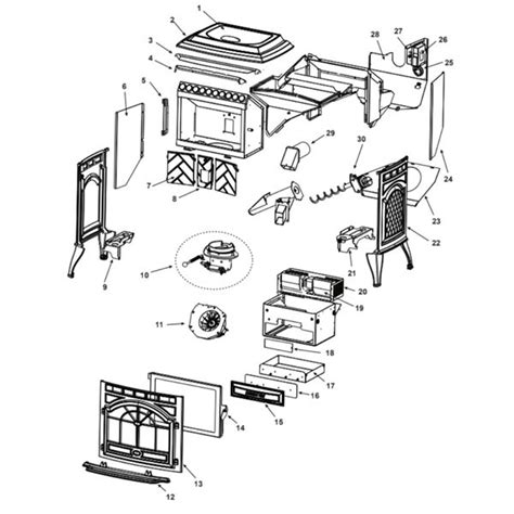 Quadra Fire Castile Parts Diagram