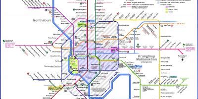 Bangkok bus map - Bangkok bus route map (Thailand)